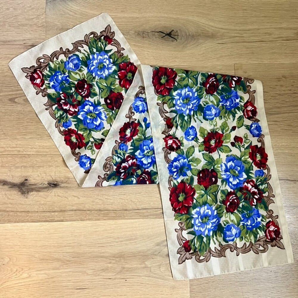 🌹Vintage Sheer Floral Scarf 🌹
